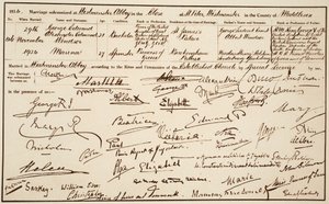 The Wedding Certificate of the Duke and Duchess of Kent, 29th November 1934